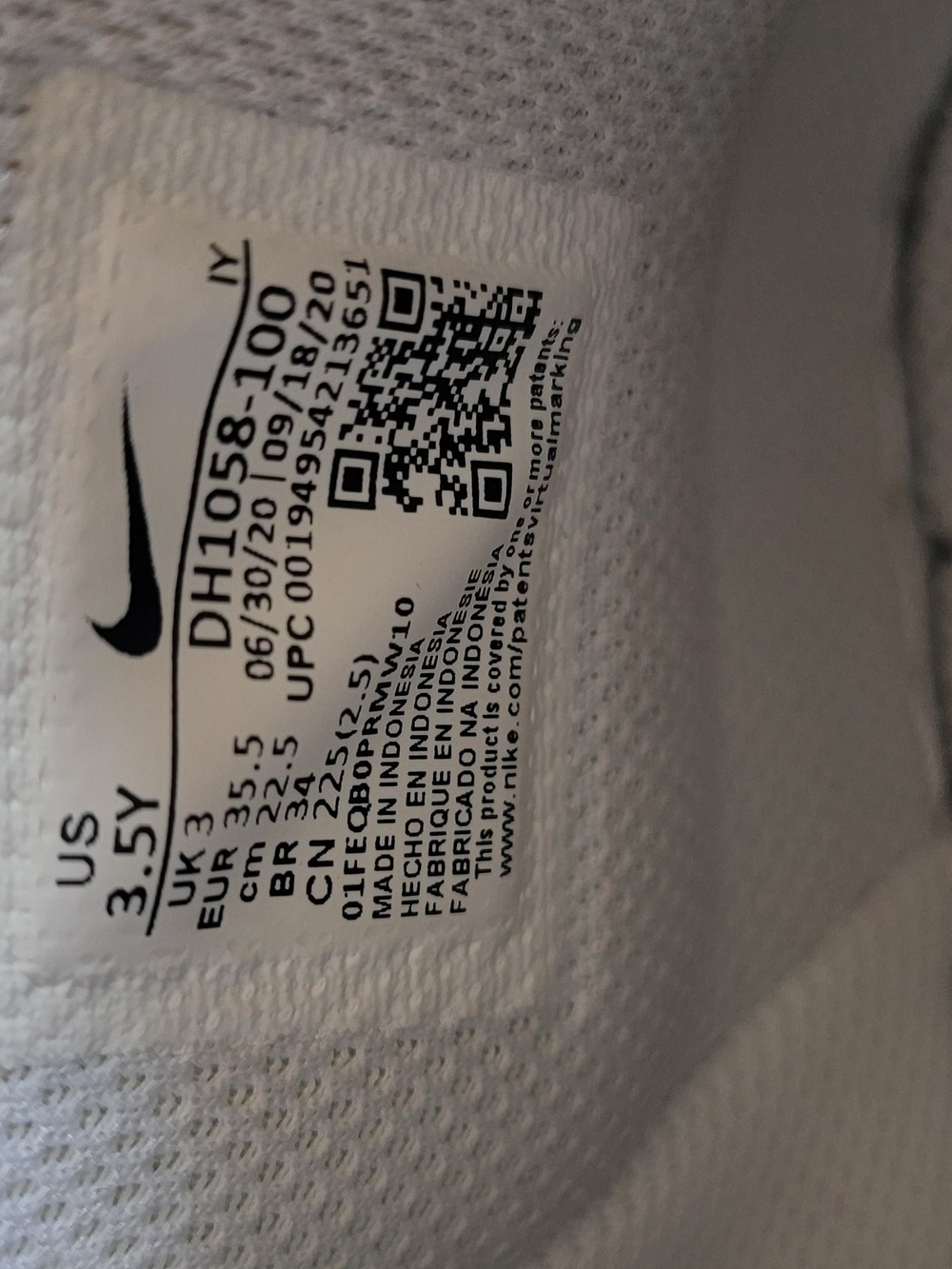 Nike Airforce 1 High Top "White Gum" Sneakers - Big Kids - Picture 7 of 7